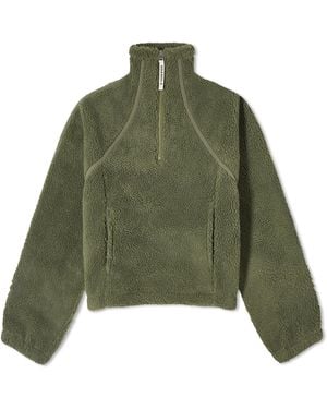 ADANOLA Quarter Zip Fleece - Green
