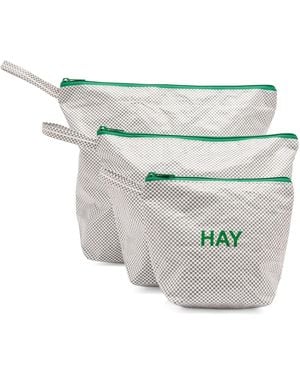 Hay Candy Mono Wash Bag - White