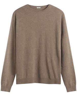 Jil Sander Wool Cashmere Crew Neck Jumper - Brown