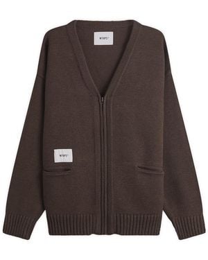 WTAPS Palmer Zip Cardigan - Brown
