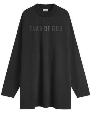 Fear Of God Long Sleeve Thunderbird Logo T-Shirt - Black