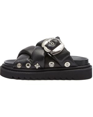 Toga Toga Platform Padded Slider Sandals - Black