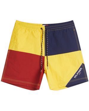 Tommy Hilfiger Gi Sailing Colorblock Shorts - Yellow