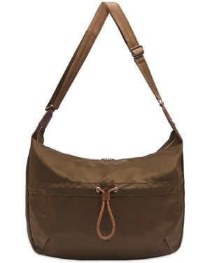 F/CE Durable Nylon Two-Way Tote Bag - Brown
