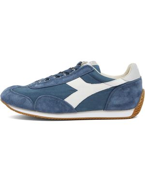 Diadora Equipe H Canvas Stone Wash Trainers - Blue
