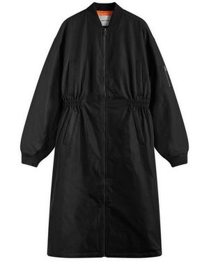 Daily Paper Oversized Long Bomber Jacket - Black