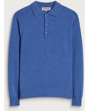 Pittari Knitted Polo - Blue