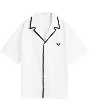Valentino Cotton Poplin Vacation Shirt - White