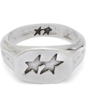 Twojeys Superstar Signet Ring - White