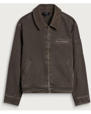 A.P.C. Alexis Blouson Jacket - Brown
