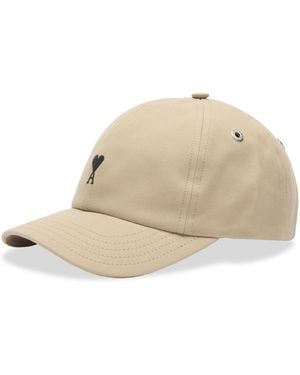 Ami Paris Ami De Coeur Embroidery Cap - Natural