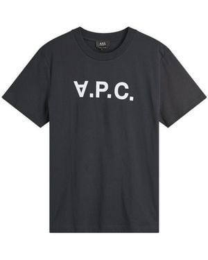 A.P.C. Vpc Logo T-Shirt - Blue