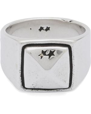 Twojeys Studded Signet Ring - Metallic
