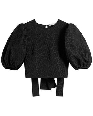 Cecilie Bahnsen Faris Top - Black