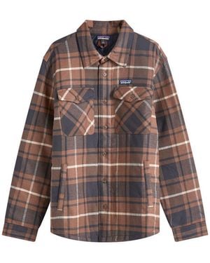 Patagonia Insulated Fjord Flannel Shirt - Brown