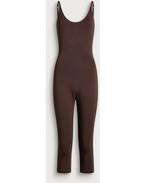 Skims Smooth Layers Skimpy Strap Catsuit - Brown