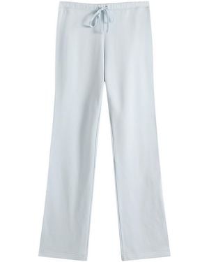 Skims Drapey French Terry Straight Leg Pant - Blue