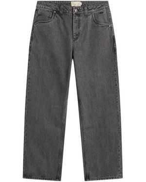 Dime Baggy Denim Pants - Gray