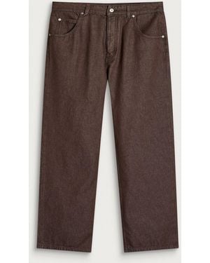 Jacquemus Tempo Denim Straight Leg Jeans - Brown