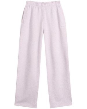 Skims Cotton Fleece Straight Leg Pant - Purple