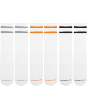 Neighborhood Classic 3-Pack Socks - White