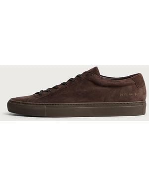Common Projects Achilles Suede Trainer - Brown