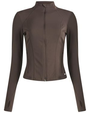 Tala Dayflex Zip Through Running Jacket - Brown