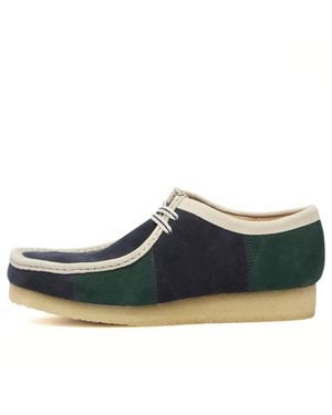 Clarks Patchwork Wallabee - Blue