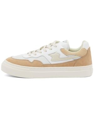 Stepney Workers Club Pearl S-Strike Suede Mix Trainers - White