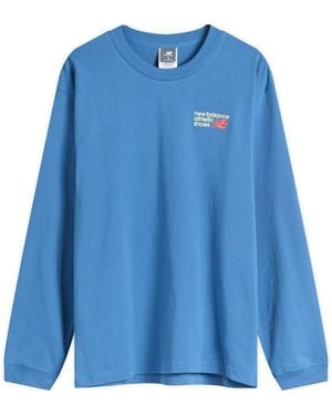 New Balance Athletics Premium Logo Long Sleeve - Blue