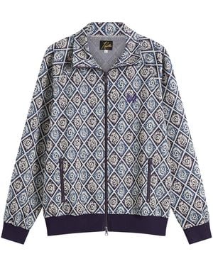 Needles Poly Jacquard Track Jacket - Blue