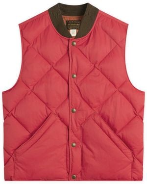 RRL Down William Vest - Red