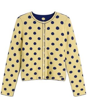 Damson Madder Tabitha Reversible Cardigan - Yellow