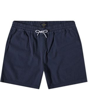 Portuguese Flannel Atlantico Seersucker Shorts - Blue