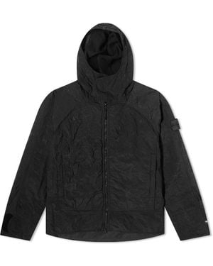 Stone Island Shadow Project Nylon Metal Waffle Print Parka Jacket - Black