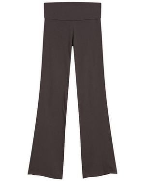 Skims Cotton Jersey Foldover Pant - Grey