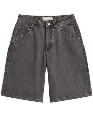 Dime Classic Denim Shorts - Grey