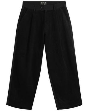 Merely Made Wide Leg Cord Pants - Black