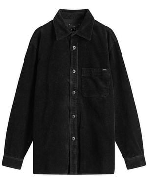 Edwin Ander Cord Overshirt - Black