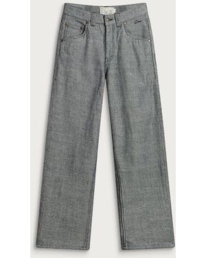 Dime Baggy Denim Trousers - Grey