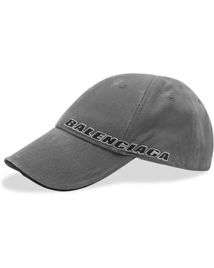 Balenciaga Tilted Typo Cap - Gray