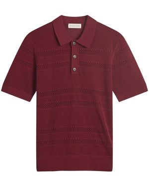 Dries Van Noten Knitted Polo - Red