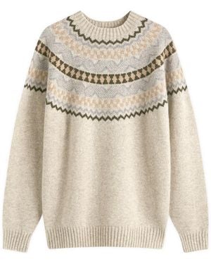 COUNTRY OF ORIGIN Soho Fairisle Knit Jumper - Natural
