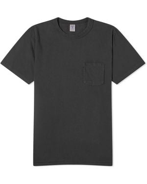 Velva Sheen Pigment Dyed Pocket T-Shirt - Black