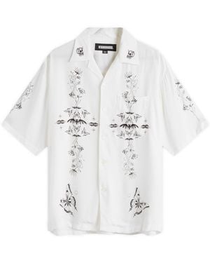 Neighborhood Nh Dr Woo Hawaiian Shirt Ss - White