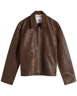 Won Hundred Dutton Leather Jacket - Brown