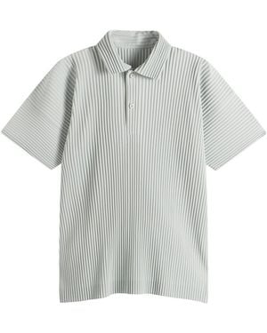 Homme Plissé Issey Miyake Pleat Short Sleeve Shirt - Grey
