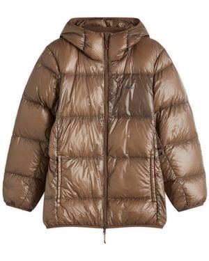 NANGA Mountain Lodge Down Hooded Jacket - Brown