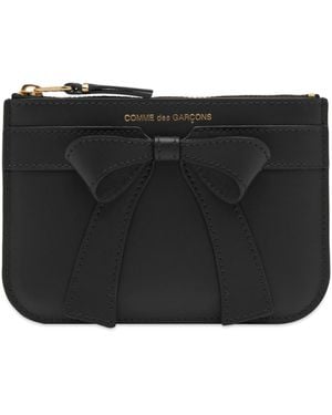 Comme des Garçons Wallet Sa8100Bb Big Bow Wallet - Black