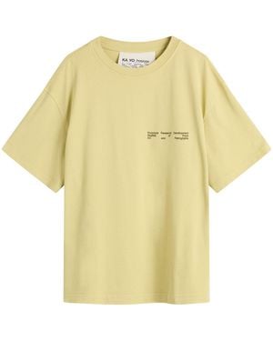 KA_YO_Prototype Boxy Graphic T-Shirt - Yellow